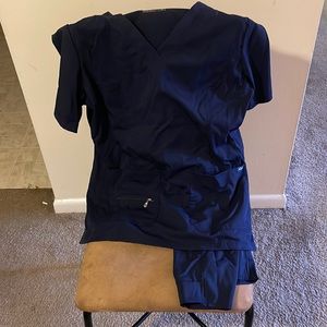 Navy Adar pro jogger scrub set